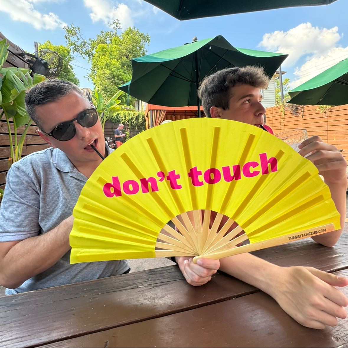 Don't Touch Folding Hand Fan