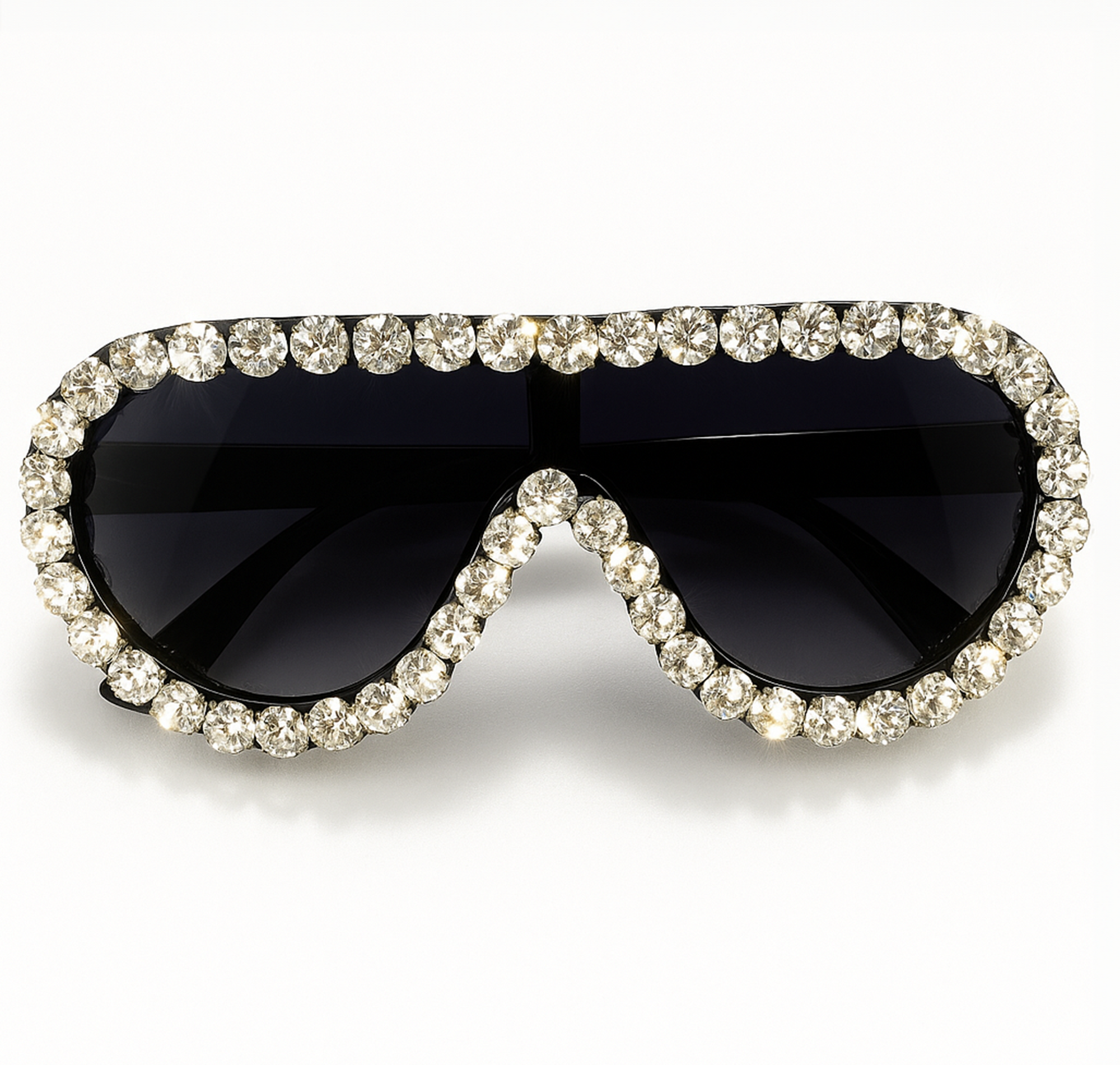 Sunglasses: Rhinestone Teardrop Aviators