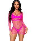 Find Me In Paradise Fishnet Mini Dress