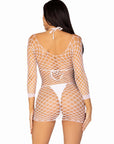 Find Me In Paradise Fishnet Mini Dress