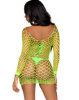 Find Me In Paradise Fishnet Mini Dress