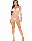 Find Me In Paradise Fishnet Mini Dress