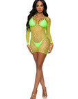 Find Me In Paradise Fishnet Mini Dress
