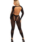 Reckless Intentions Footless Sheer Bodystocking