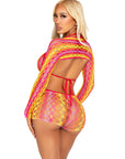 Summer Vibe Bra and Boyshorts See Through Cover Up Set