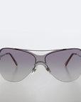 Curved Mono Lens Vintage Colorful Sunglasses