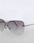 Curved Mono Lens Vintage Colorful Sunglasses