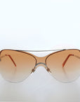 Curved Mono Lens Vintage Colorful Sunglasses
