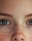 Gold Glitter Faux Freckles Waterproof Sticker