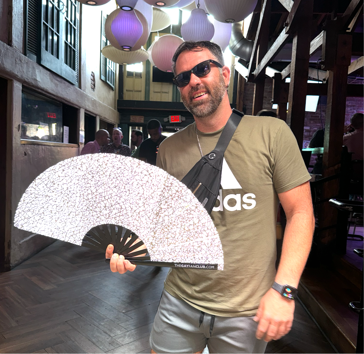 Discoteca Folding Hand Fan
