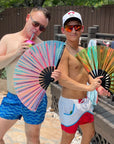 Iridescence Folding Hand Fan