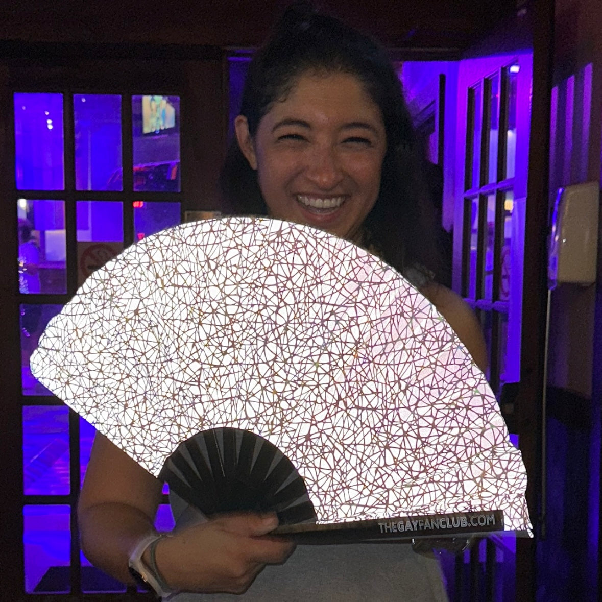 Discoteca Folding Hand Fan