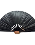Matte Black Folding Hand Fan