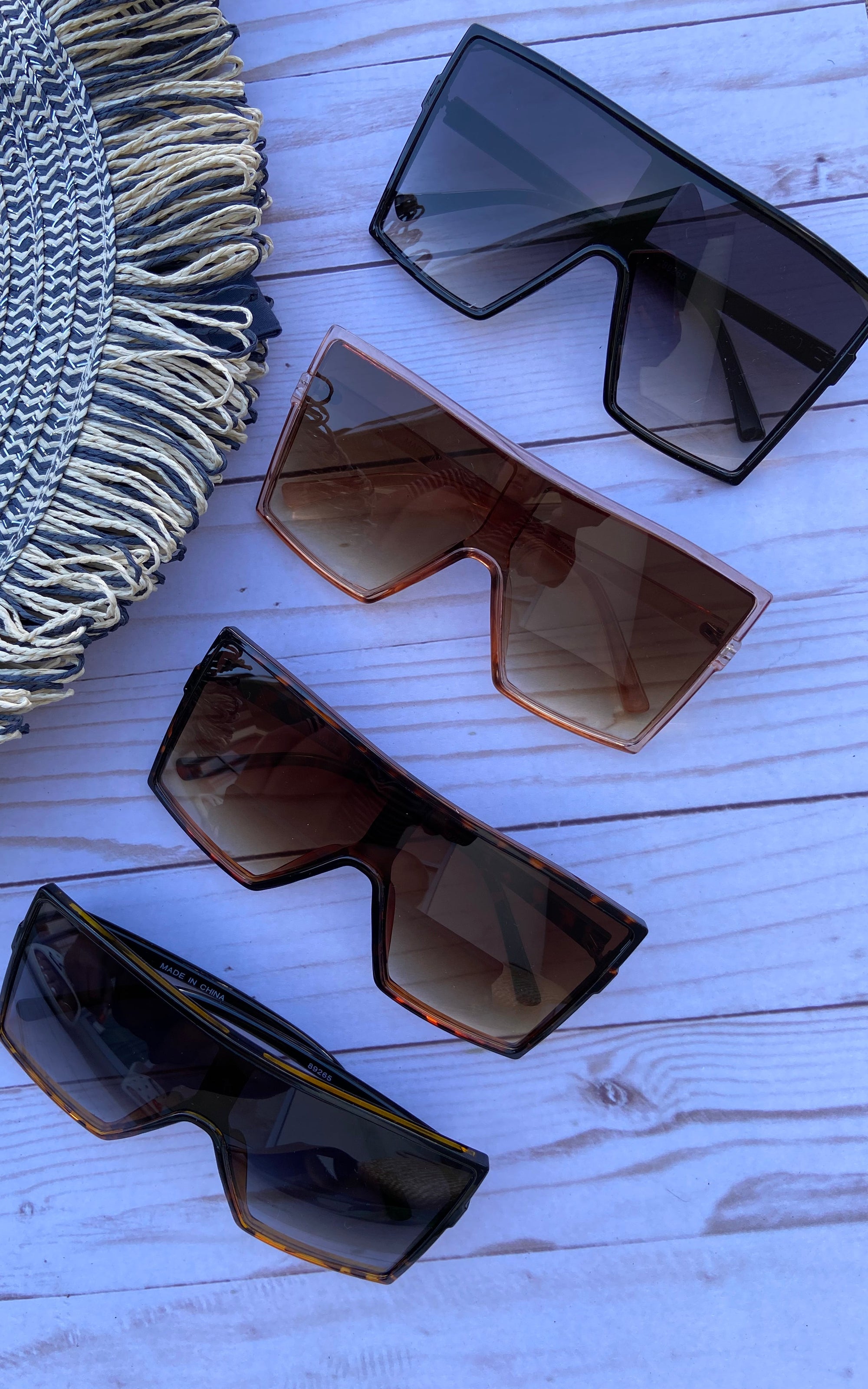 Flat Top Square Sunglasses