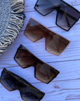 Flat Top Square Sunglasses