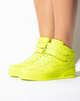 Mata High Top Neon Yellow Sneakers