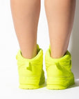 Mata High Top Neon Yellow Sneakers