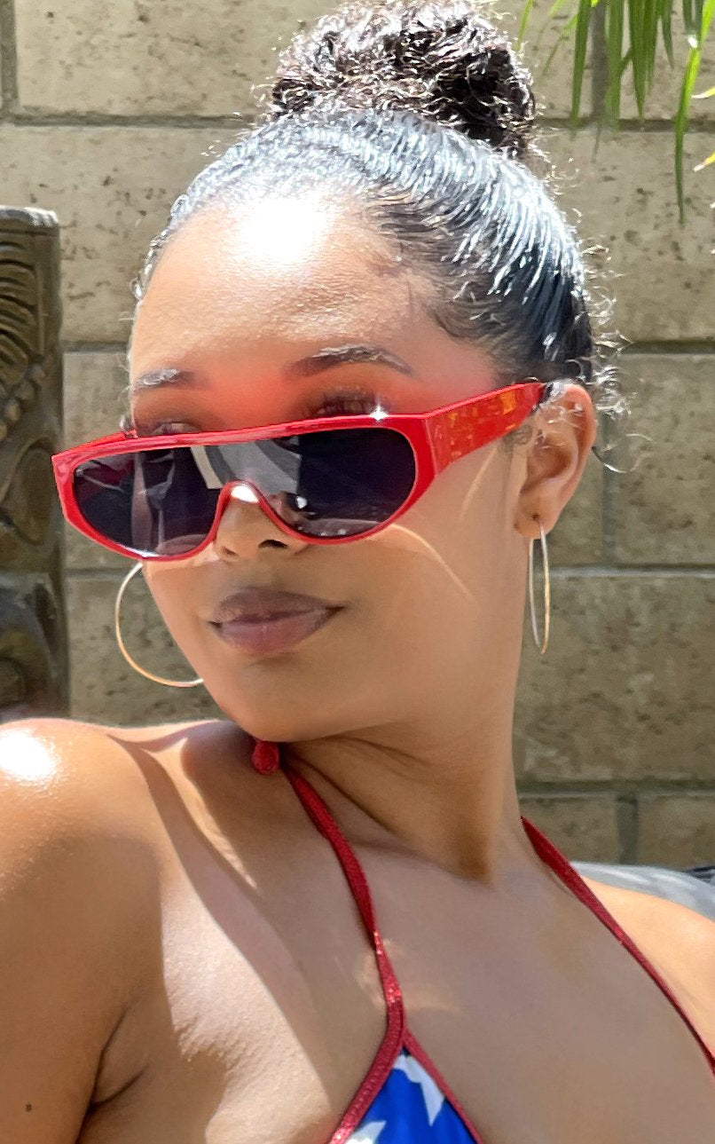 Nya: Flat Top Retro Sunglasses
