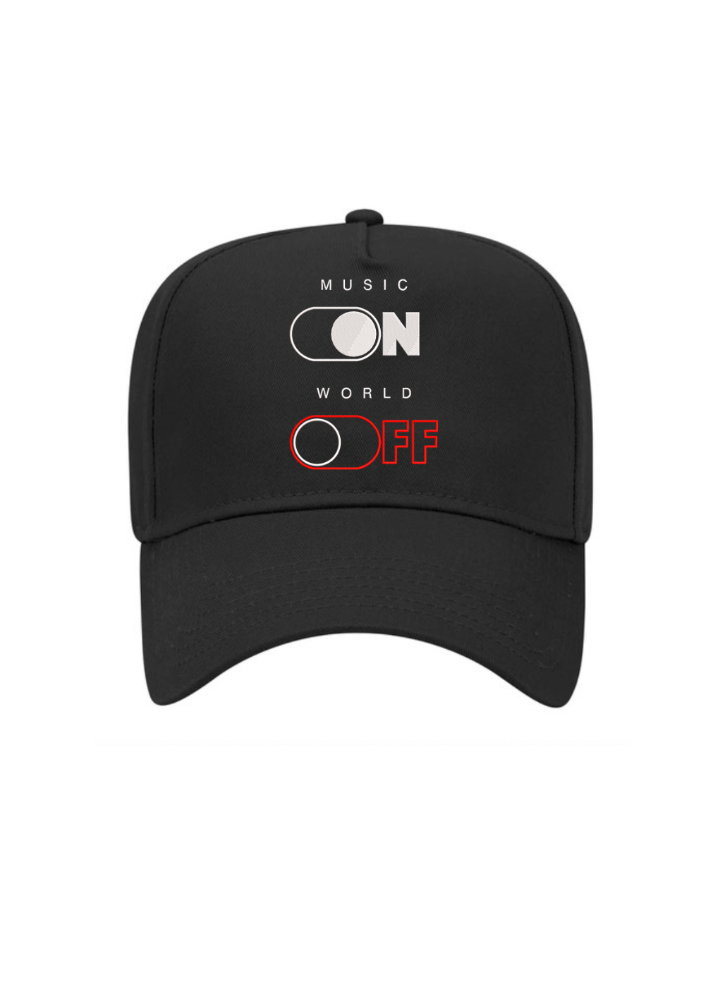 Music On World Off Baseball Cap