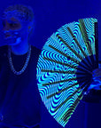 UV Reactive Neon Stranger Danger Folding Hand Fan
