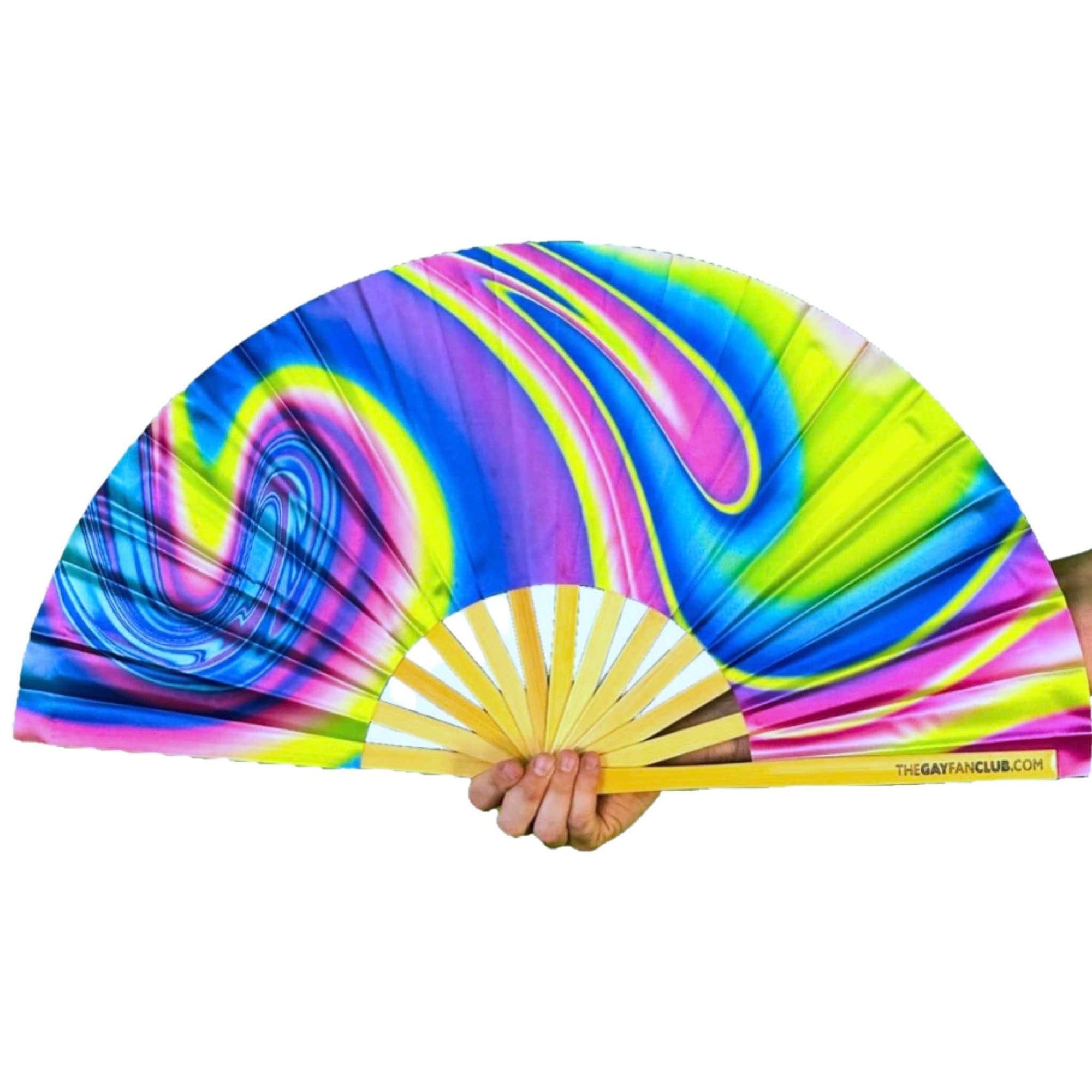 UV Reactive Lava Lamp Folding Hand Fan
