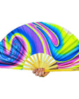 UV Reactive Lava Lamp Folding Hand Fan