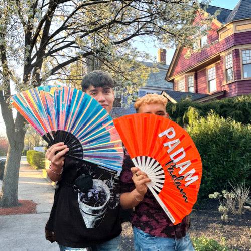 Iridescence Folding Hand Fan