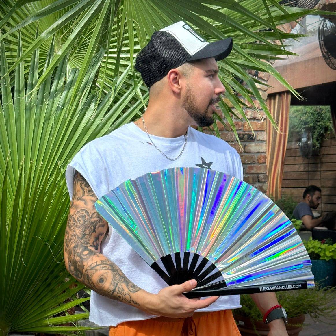 Disco Ball Folding Hand Fan