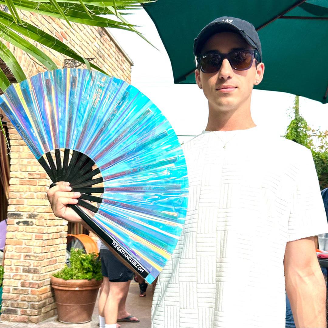 Iridescence Folding Hand Fan