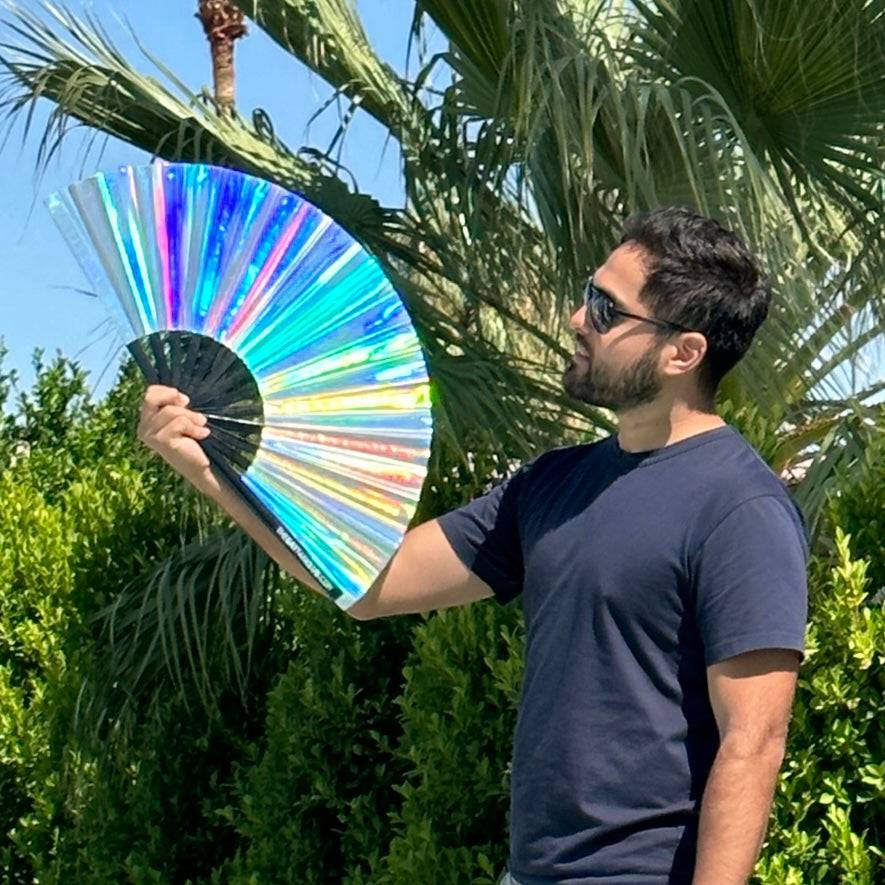 Disco Ball Folding Hand Fan