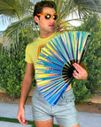 Disco Ball Folding Hand Fan