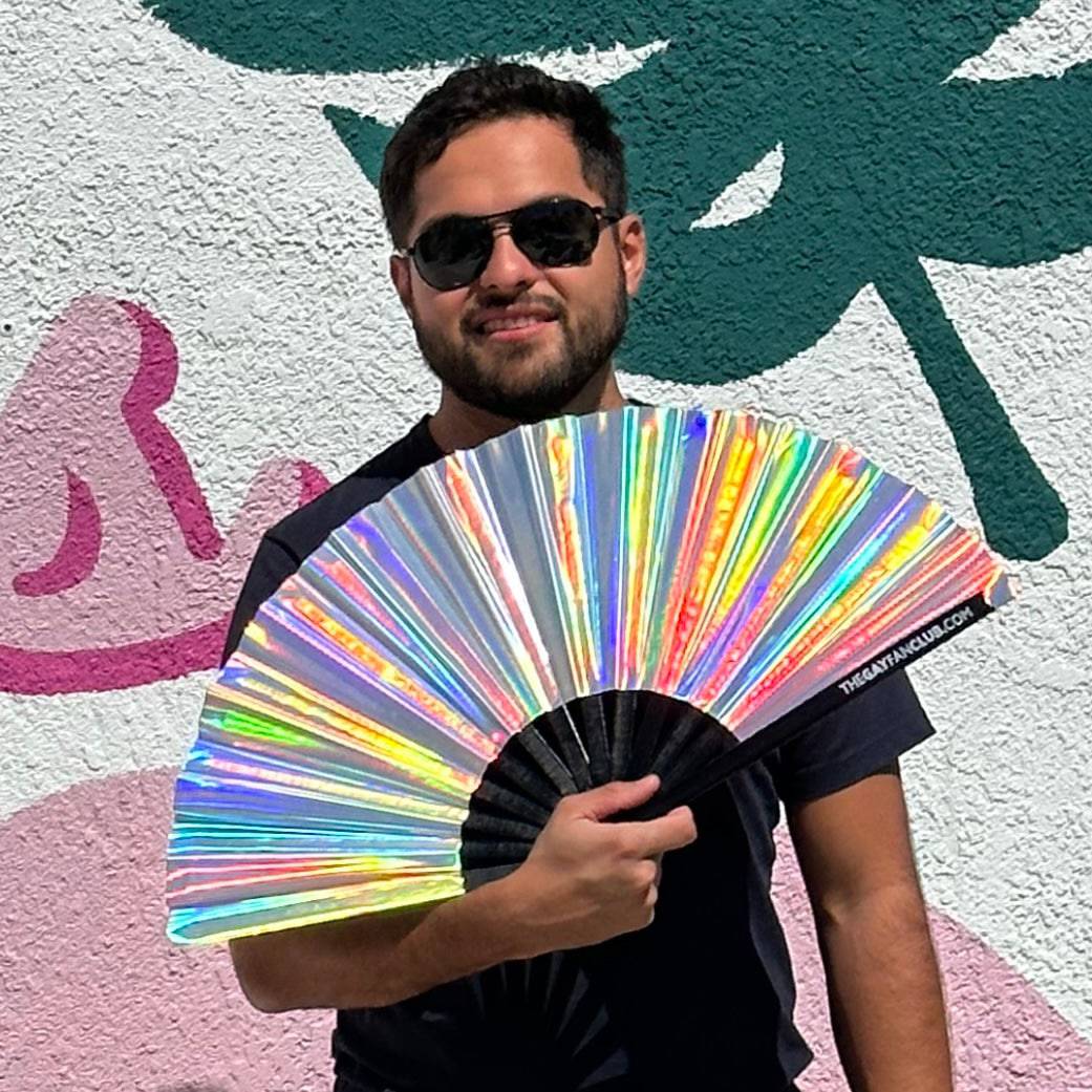 Disco Ball Folding Hand Fan