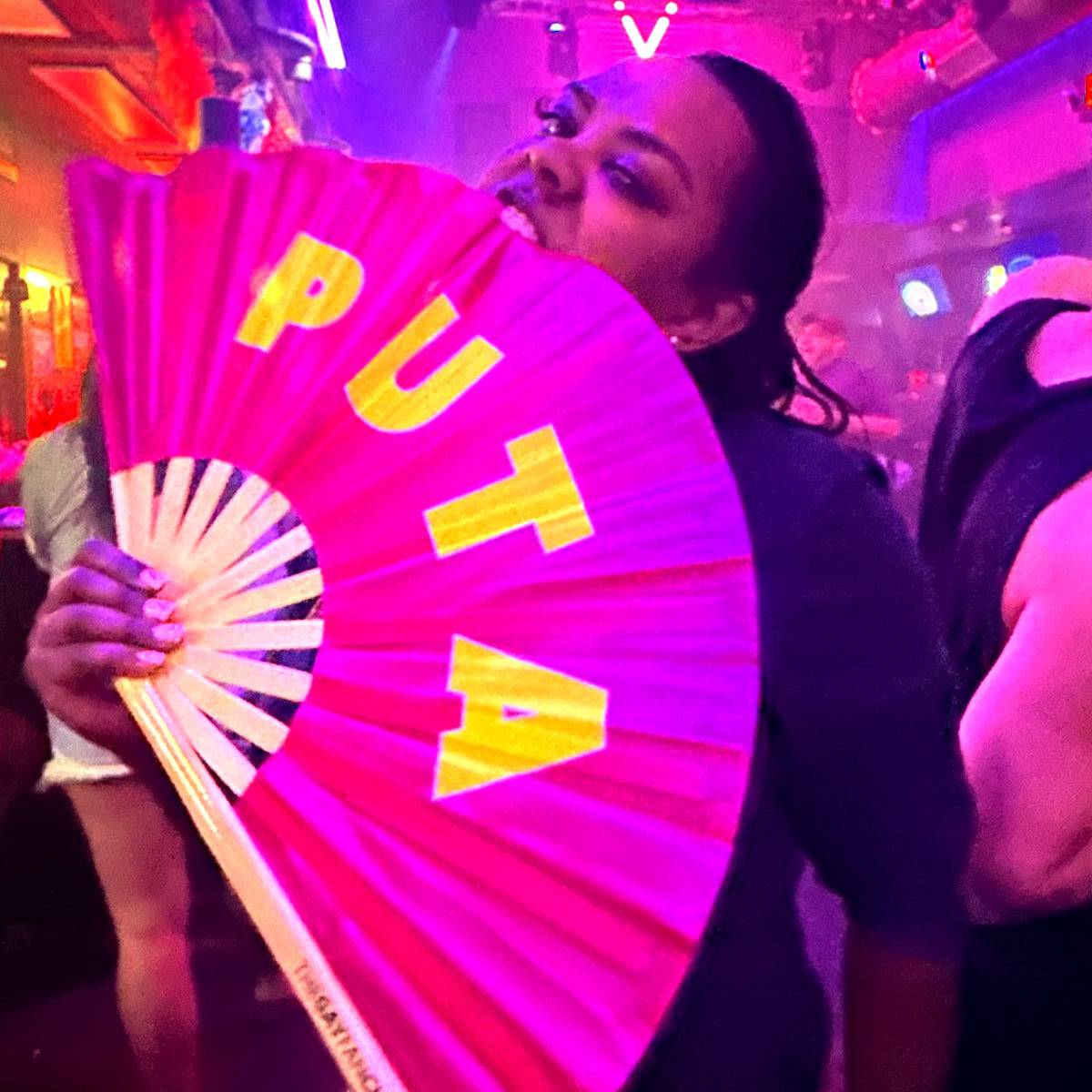 Puta Folding Hand Fan