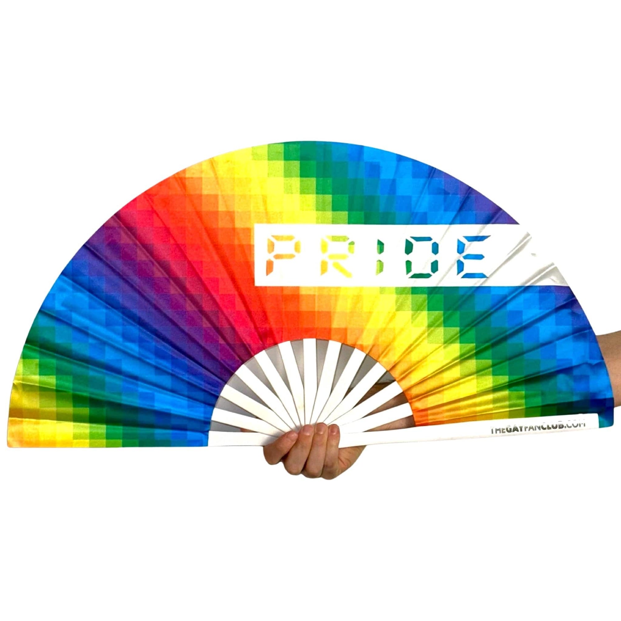 Pride Rainbow Folding Hand Fan