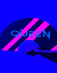 Queen UV Reactive Folding Hand Fand