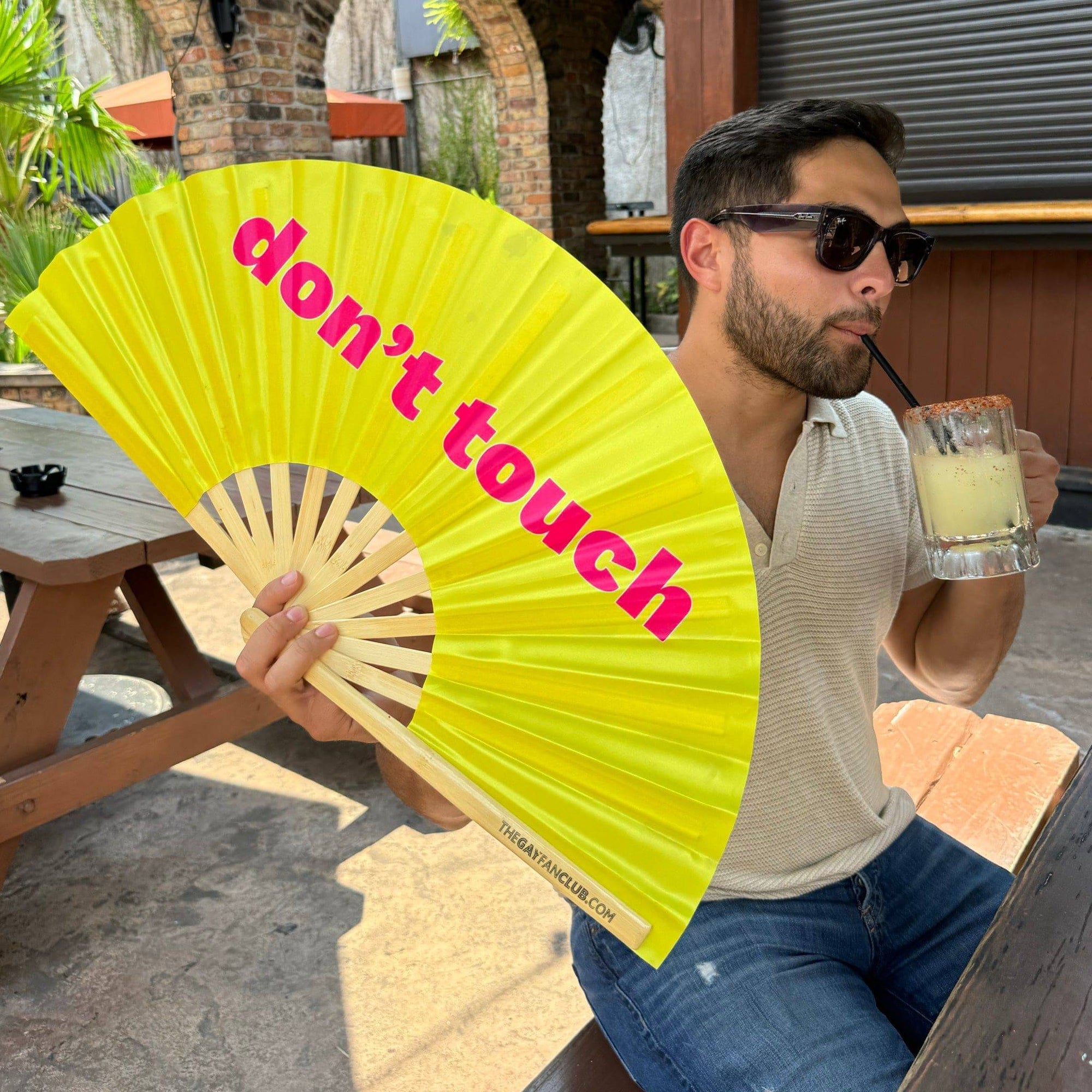 Don't Touch Folding Hand Fan
