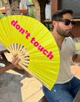Don't Touch Folding Hand Fan