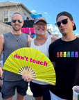 Don't Touch Folding Hand Fan