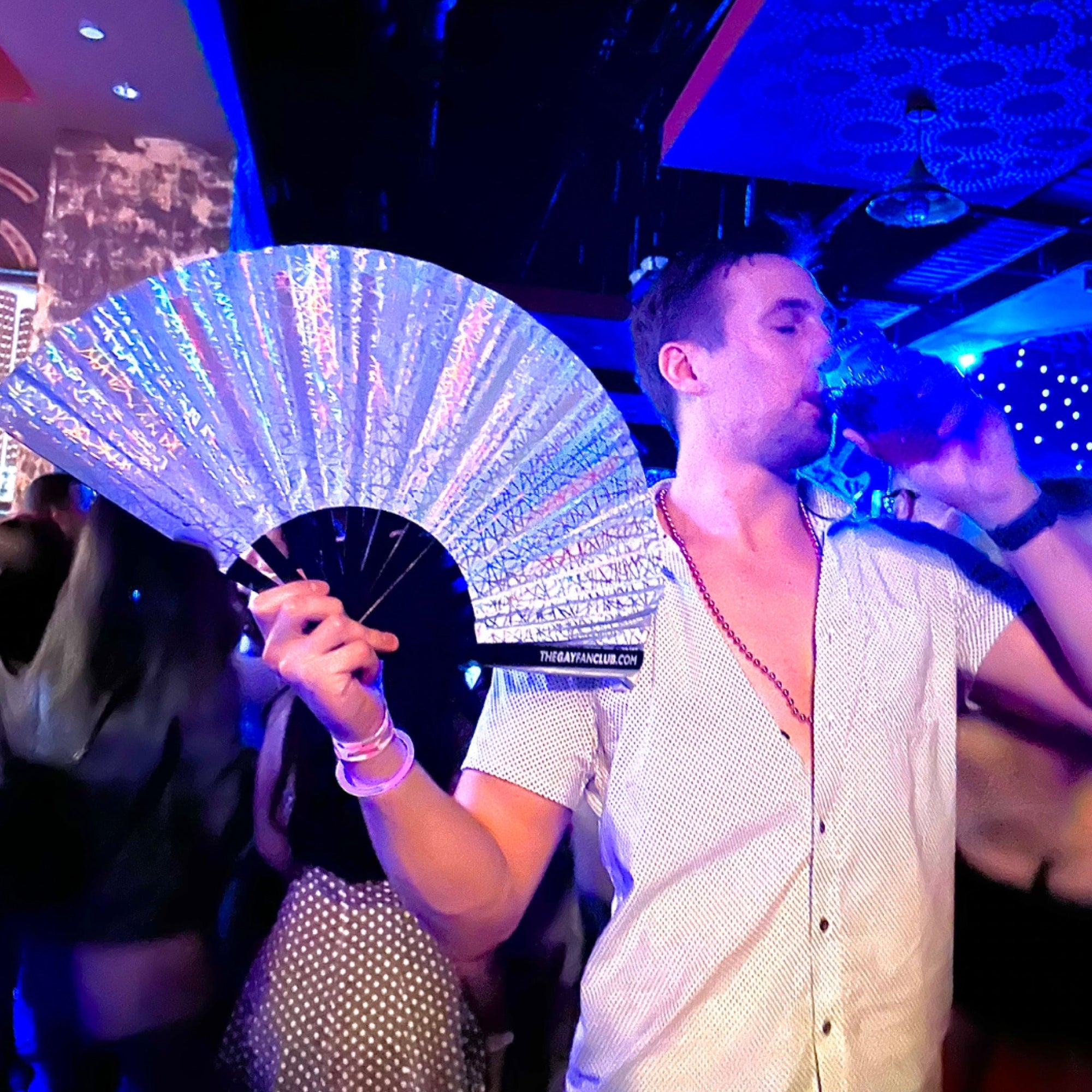 Discoteca Folding Hand Fan