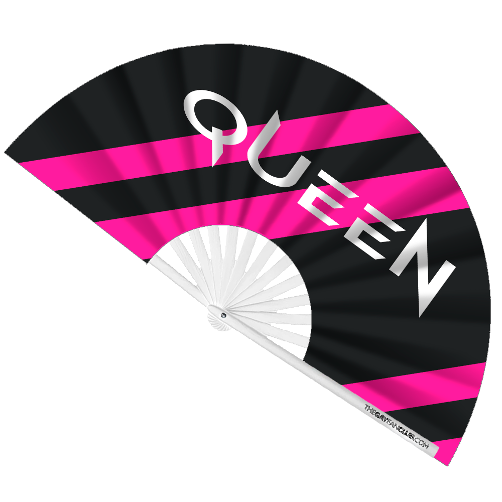 Queen UV Reactive Folding Hand Fand