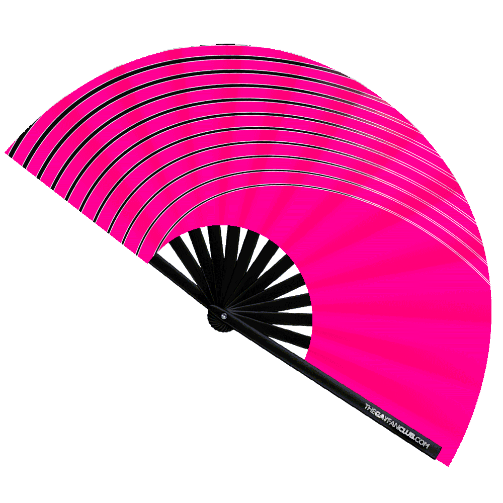 UV Reactive Wave Folding Hand Fan