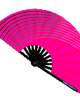 UV Reactive Wave Folding Hand Fan