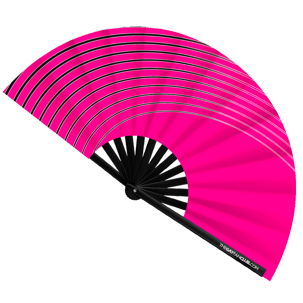 UV Reactive Wave Folding Hand Fan