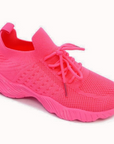 Puffy Mesh Neon Sneaker Pink