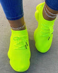 Puffy Mesh Neon Sneaker Yellow
