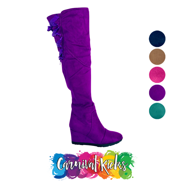 Sasha Fierce - Thigh High Wedge Carnival/Festival Boots