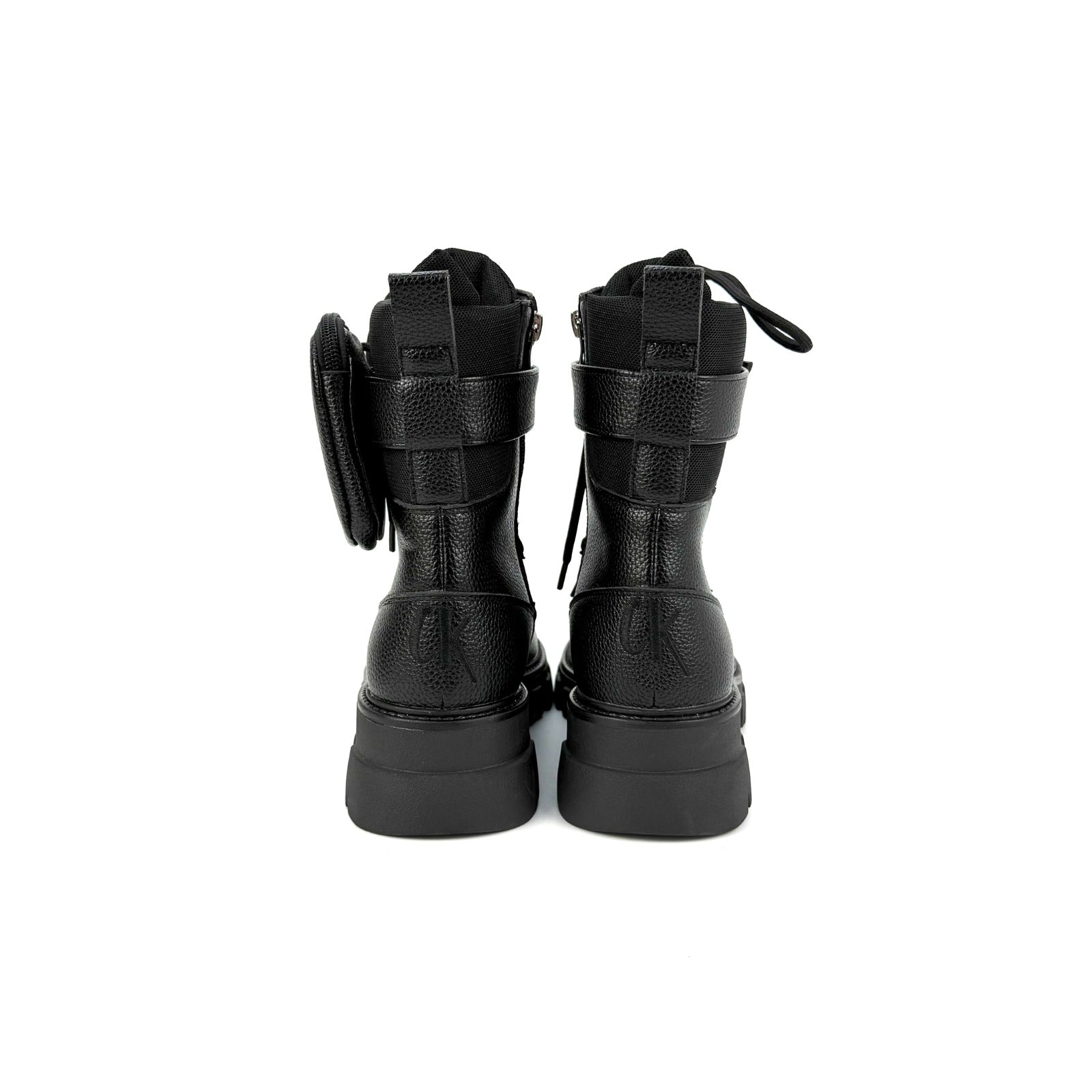 (PRE-ORDER ONLY) TriniBad - Vegan Leather &amp; Mesh Knit Comfy Festival Combat Boots