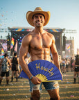 Howdy Folding Hand Fan