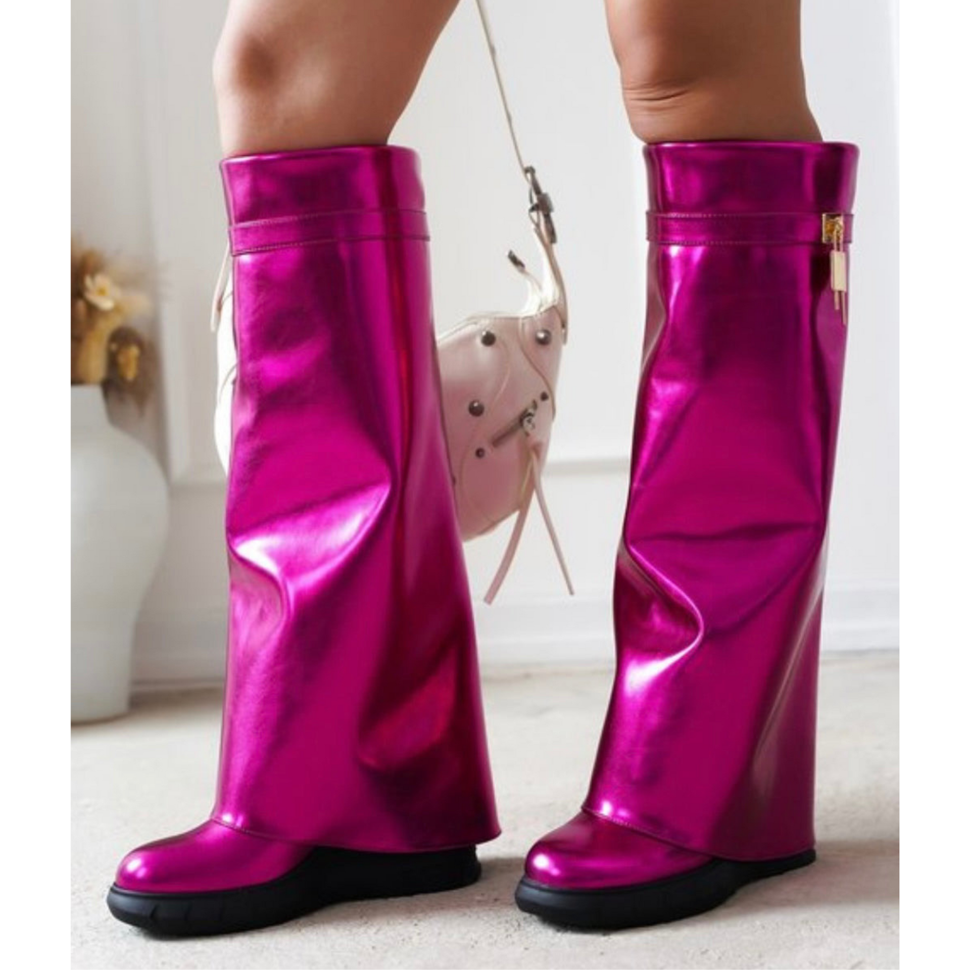 Darin Tall Fold-Over Boots – Carnival Kicks