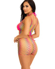 All For Love Tank Top and Boy Shorts Fishnet Set